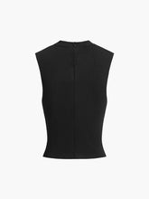 Zippered Cutout Knit Top